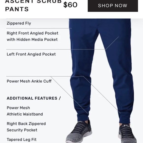 Medelita black scrub set - Picture 7 of 8